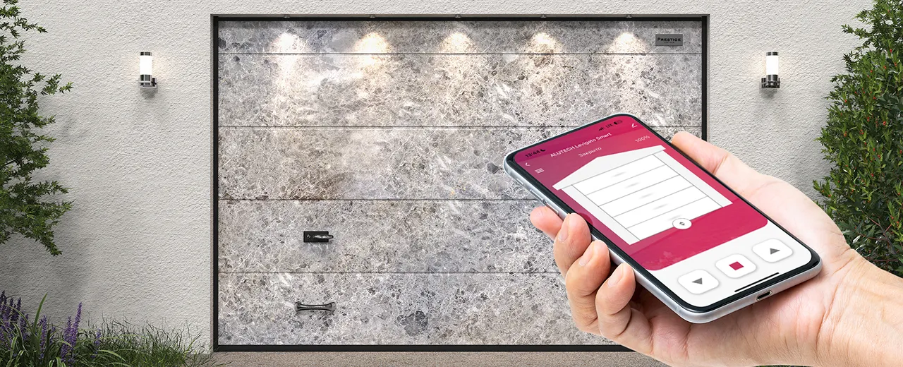 Умный привод ALUTECH Levigato LG‑1200‑Sm для гаражных ворот + модуль Wi‑fi